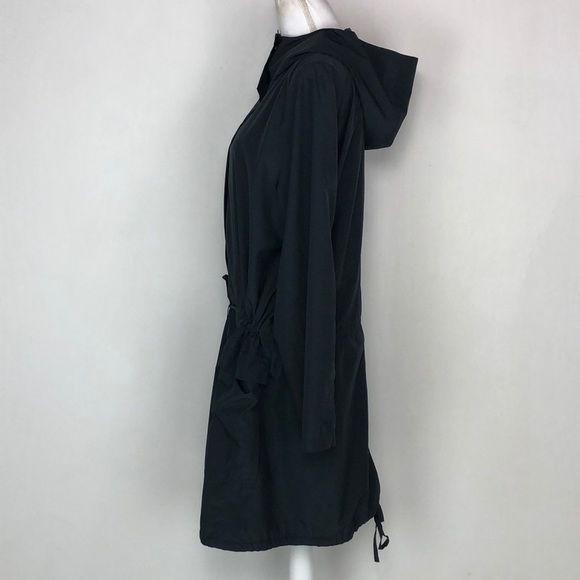 SOLD NWOT Eileen Fisher Gray Hooded Windbreaker - Picture 2 of 7